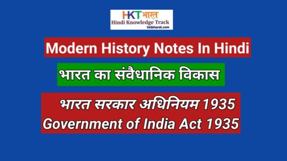 भारत सरकार अधिनियम 1935 ( Government of India Act 1935 In Hindi )